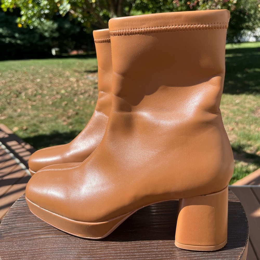 AEROSOLES Brown Heeled Ankle Boots